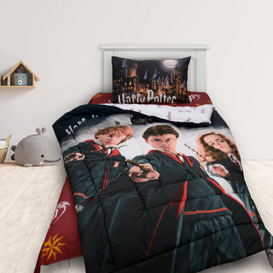 HARRY POTTER - Exports Cotton Kids Printed Comforter Set 3 Piece