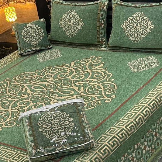 LUXURY VALVET JACQUARD 4PC BEDSHEET