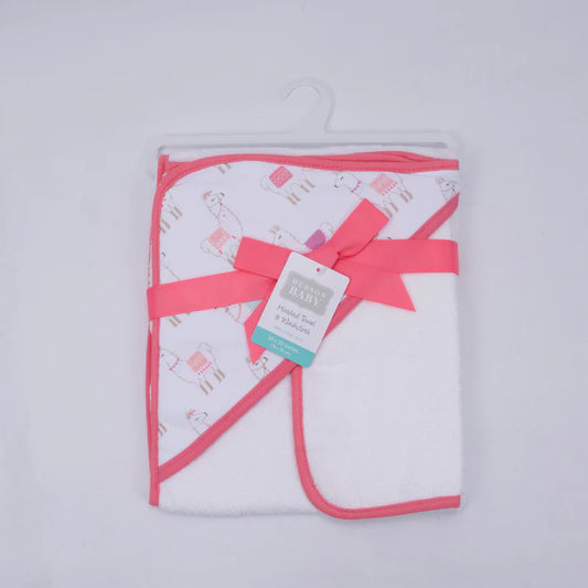 Hudson Baby - 100% Cotton Terry Hooded Towel & Wash Cloth