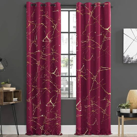 EXPORT GOLDEN SPARKELS TEXTURE CURTAINS PAIR