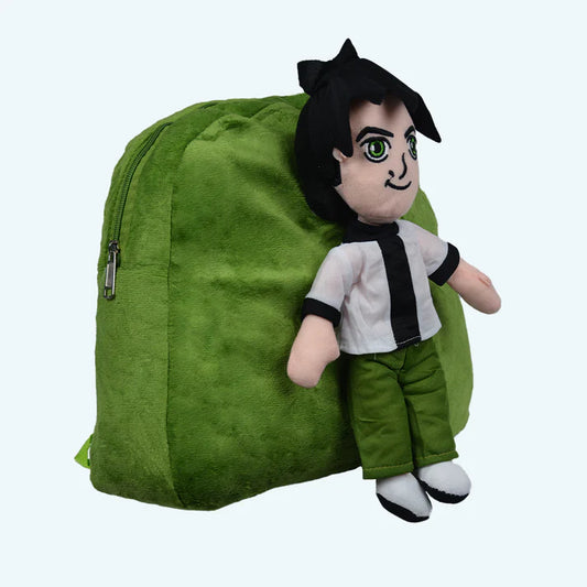 Ben10 - Kids Bag Kids Zipper Bag Backpack with Stuff Toy