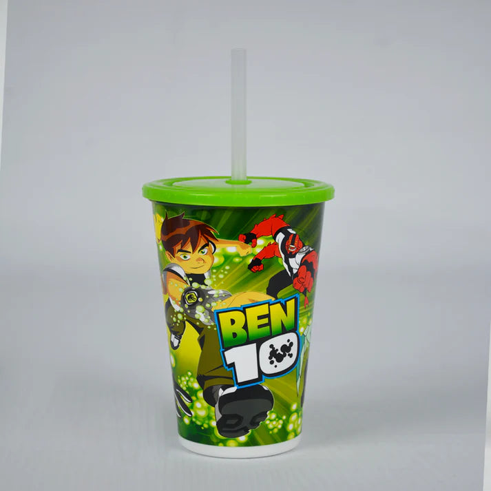 Ben10 - Straw Glass Straw Cup Kids Straw Bottle