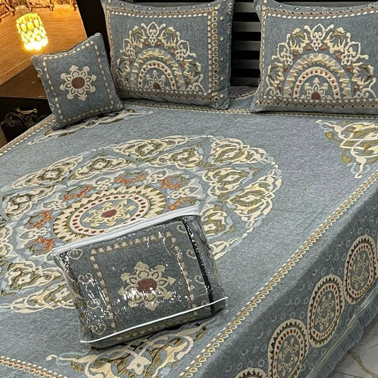 LUXURY VALVET JACQUARD 4PC BEDSHEET