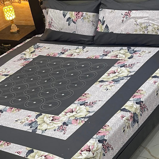 LUXURY CENTERAL PANNEL EMBROIDED BEDSHEET