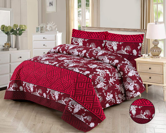 LUXURY QUILTED PRINTED BEDSPREAD 3PC