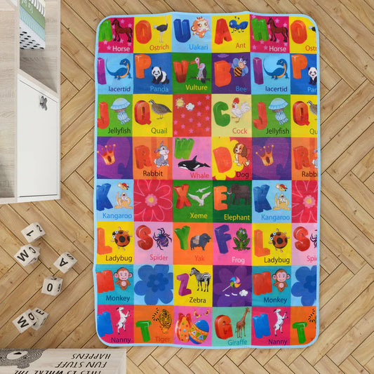 Kids Printed Soft Waterproof Activity Sheet Play Mat