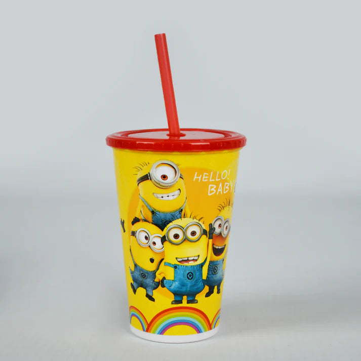 Minions - Straw Glass Straw Cup Kids Straw Bottle