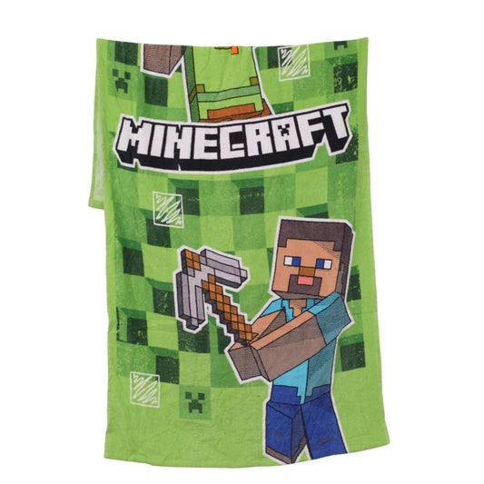 MINECRAFT - Velvet Printed Kids Towel Exports Leftover 100% Cotton