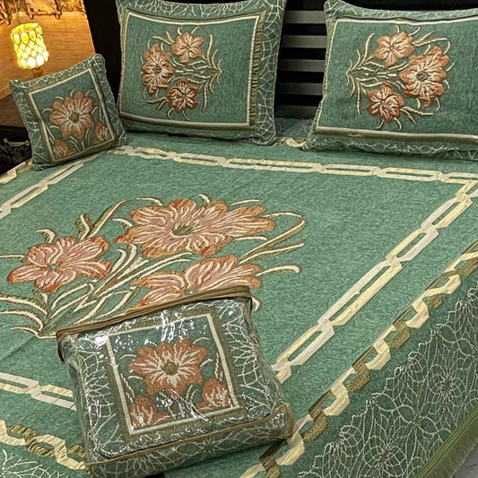 LUXURY VALVET JACQUARD 4PC BEDSHEET