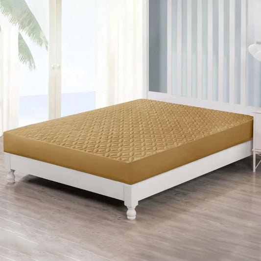 ULTRASONIC MICROFIBER WATERPROOF MATTRESS PROTECTOR GOLDEN