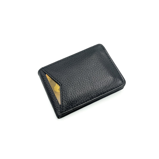 Bifold Black Textured Wallet