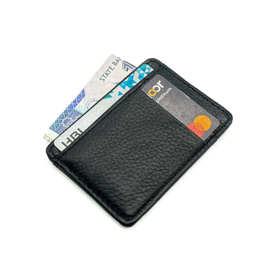 Minimalist Card Wallet - Black