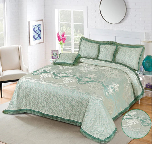 Pure Palachi Bed Sheet Mint