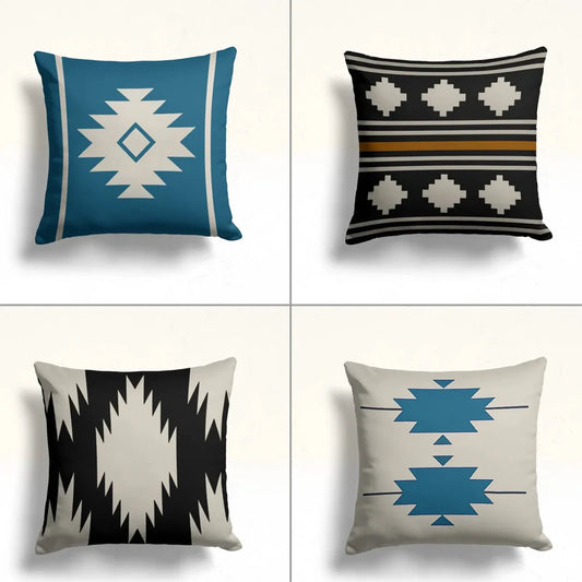 Home Decor Geometric Cushion Cover Pack of 4