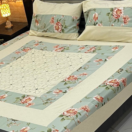 LUXURY CENTERAL PANNEL EMBROIDED BEDSHEET