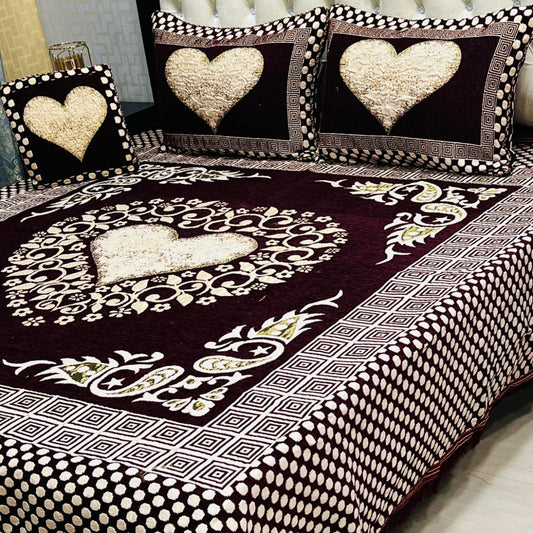 LUXURY VALVET JACQUARD 4PC BEDSHEET