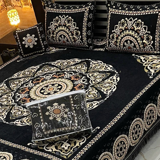 LUXURY VALVET JACQUARD 4PC BEDSHEET