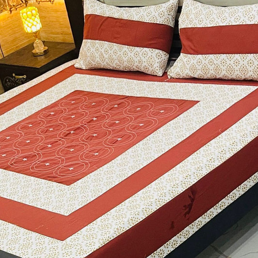 LUXURY CENTERAL PANNEL EMBROIDED BEDSHEET