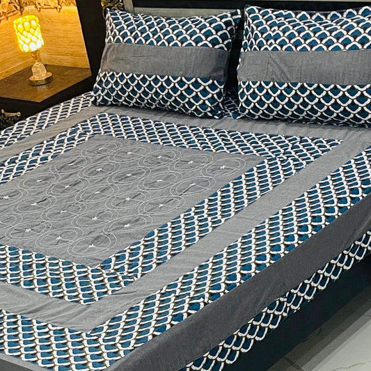 LUXURY CENTERAL PANNEL EMBROIDED BEDSHEET