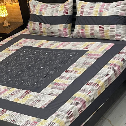 LUXURY CENTERAL PANNEL EMBROIDED BEDSHEET