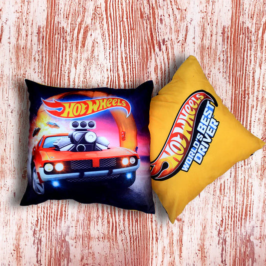 HOT-WHEELS - Micro Velvet Kids Cushion