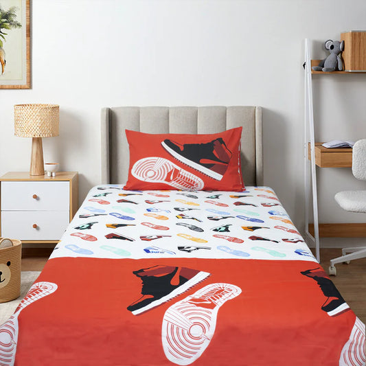 SNEAKERS - Kids Exports Cotton Single Bedsheet