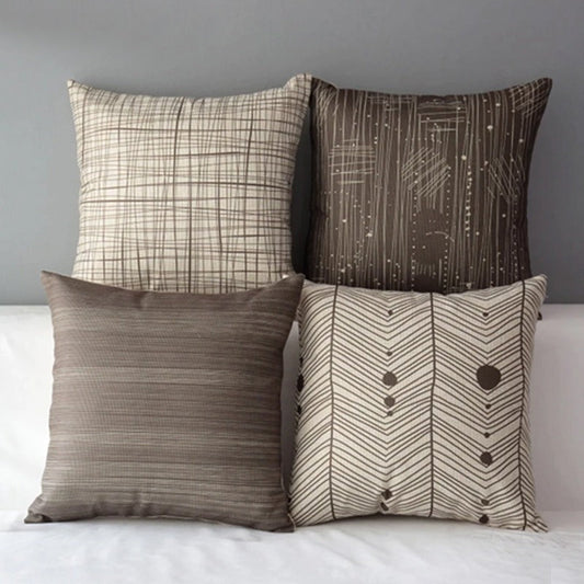 Square Fashionable Cushion Covers Pack 4