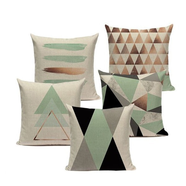 Modern Geometric Cushion Covers Pack 5