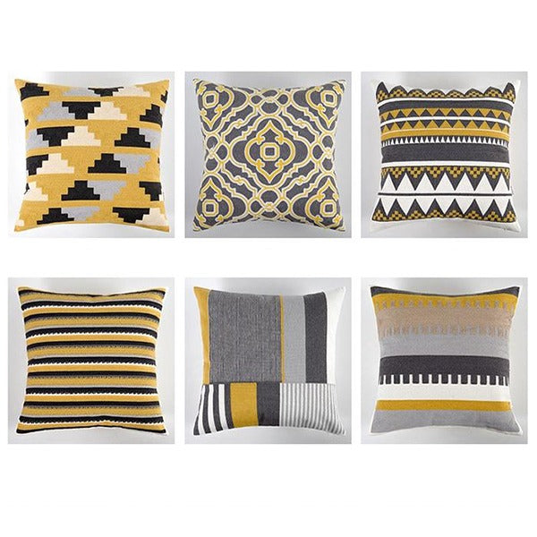 Honey Comb Geometric Cushion Covers Pack 6