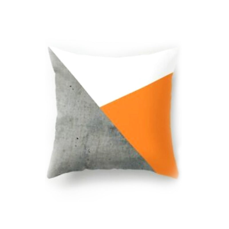 Orange Geometric Cushion Cover Pack 5