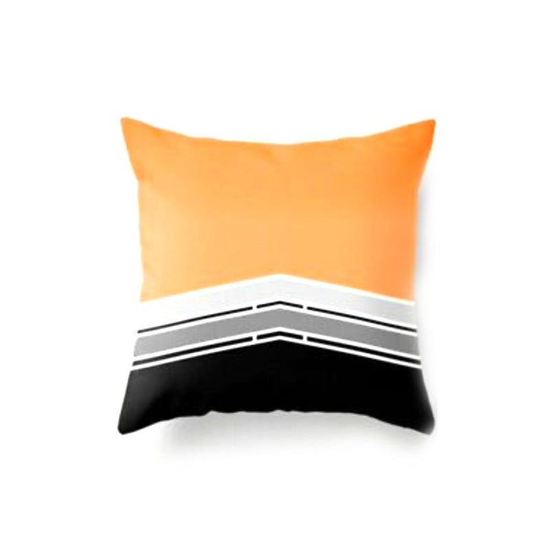 Orange Geometric Cushion Cover Pack 5