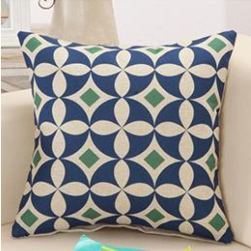 Geometric Swirls Pattern Cushions Cover Pack 6