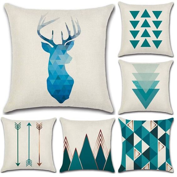 Dark Teal Cushion Covers Pack 5