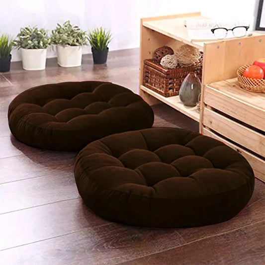 Solid Velvet Floor Cushion