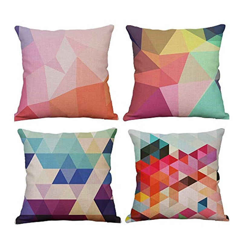 Polygonal Cushion Covers Pack 4