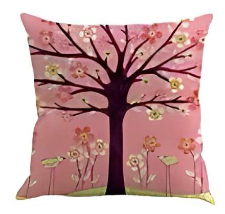 Vintage Flower Tree Cushion Cover Pack of 6