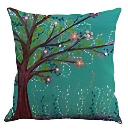 Vintage Flower Tree Cushion Cover Pack of 6